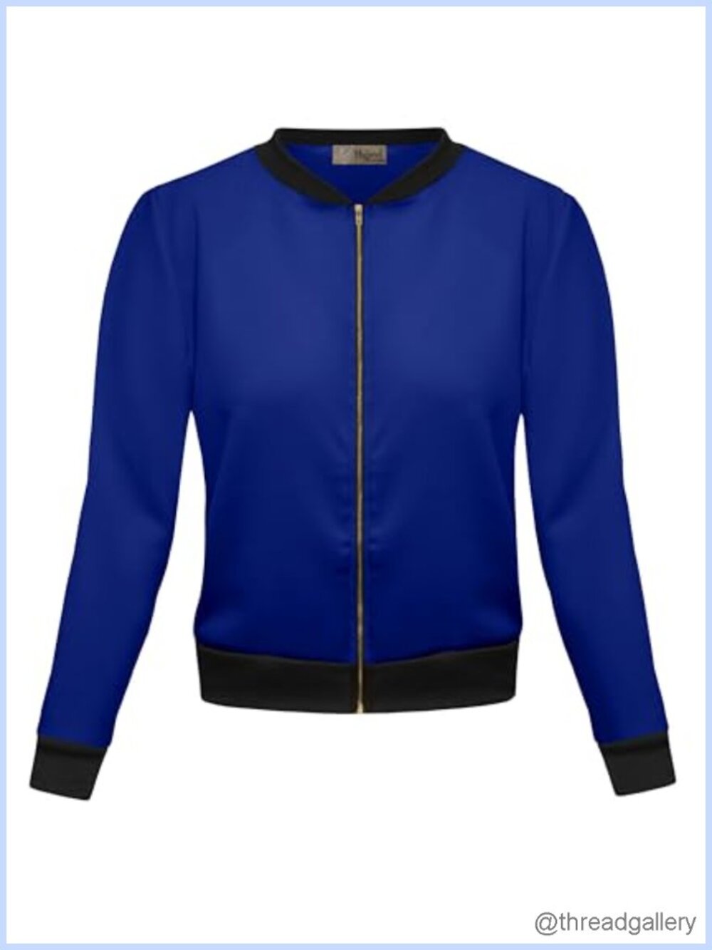 Women's Zip Up Faux Leather Bomber Jacket Long Sleeve Lightweight